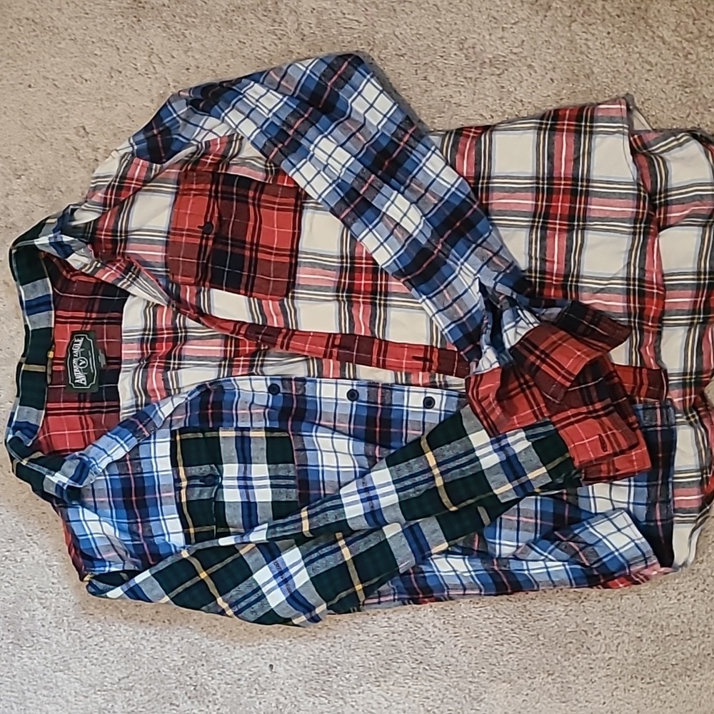American Eagle two-toned flannel